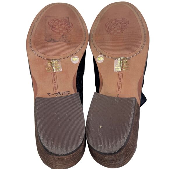 Vince Camuto Peera Black Leather Cutout Boho Southwestern Ankle Boots Women's 9 - Picture 8 of 8